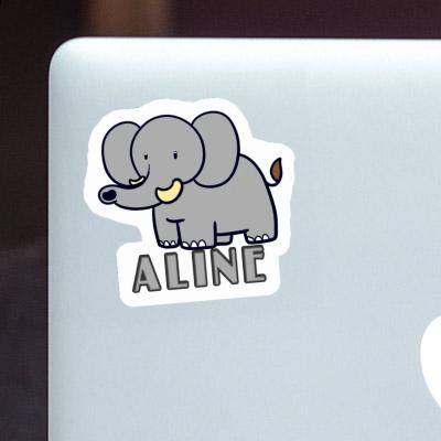 Elephant Sticker Aline Gift package Image