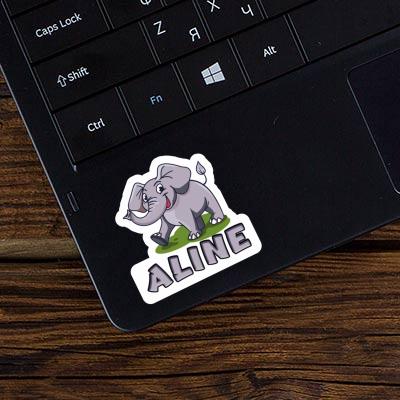 Aline Sticker Elephant Notebook Image