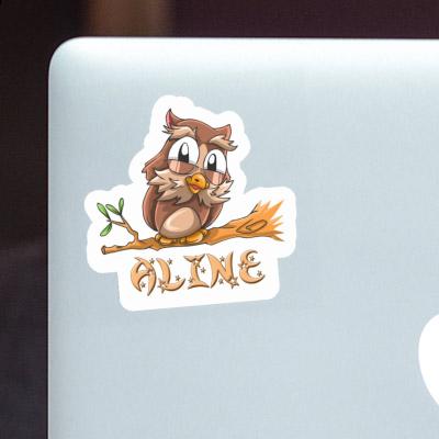 Sticker Aline Owl Laptop Image