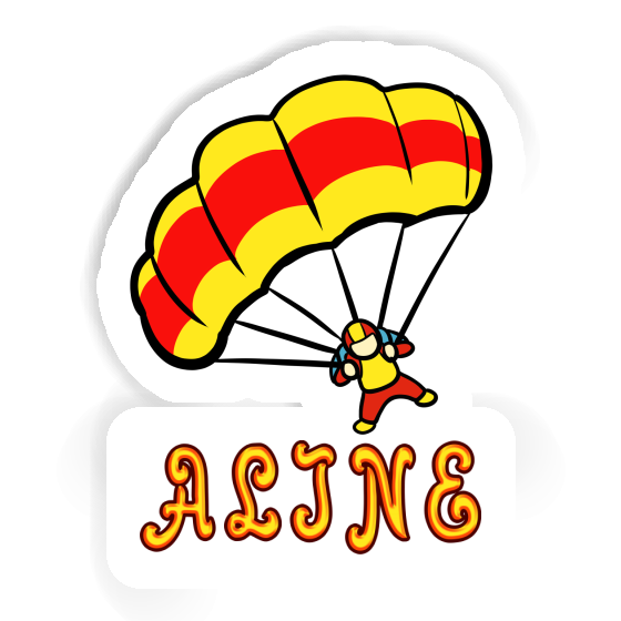 Sticker Skydiver Aline Notebook Image