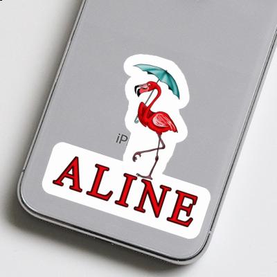 Sticker Aline Flamingo Gift package Image