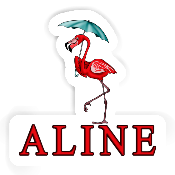 Sticker Aline Flamingo Notebook Image