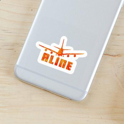 Sticker Airplane Aline Image