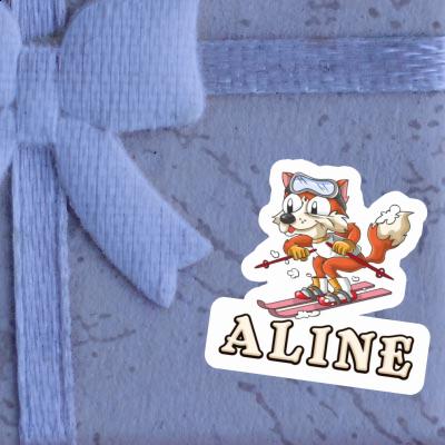 Skier Sticker Aline Gift package Image