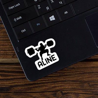 Sticker Weightlifter Aline Gift package Image