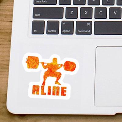 Weightlifter Sticker Aline Image