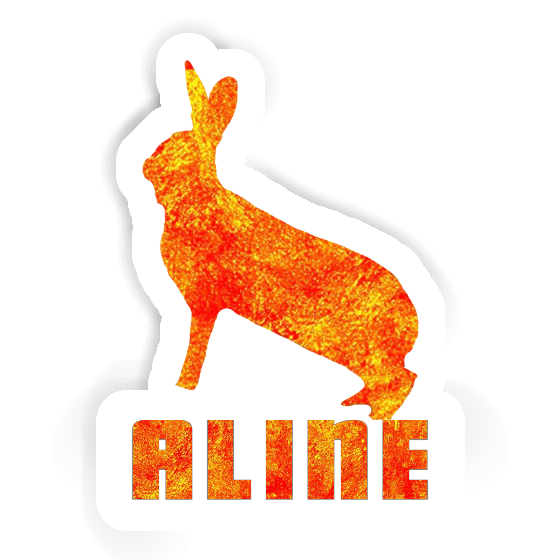 Aline Autocollant Lapin Notebook Image