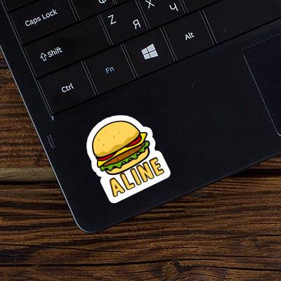 Hamburger Sticker Aline Laptop Image