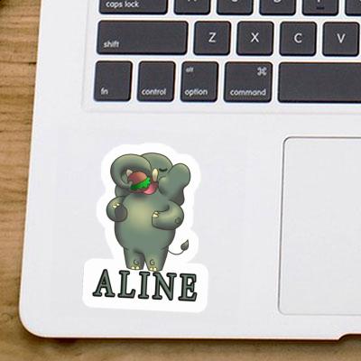 Sticker Elephant Aline Notebook Image