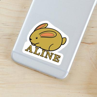 Sticker Rabbit Aline Laptop Image