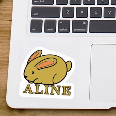 Sticker Rabbit Aline Laptop Image