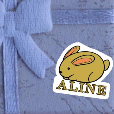 Sticker Rabbit Aline Laptop Image