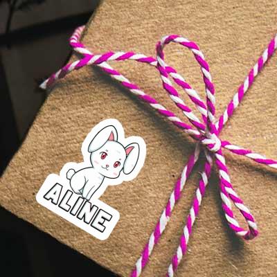 Hare Sticker Aline Laptop Image