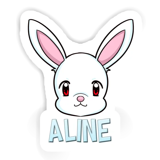 Rabbithead Sticker Aline Laptop Image