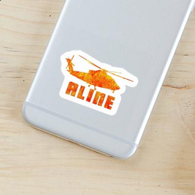 Aline Sticker Helicopter Notebook Image