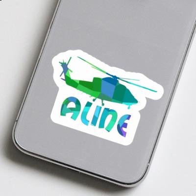 Helicopter Sticker Aline Image