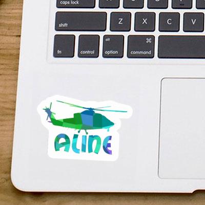 Helicopter Sticker Aline Laptop Image