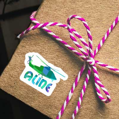 Helicopter Sticker Aline Gift package Image