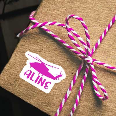 Aline Sticker Helicopter Notebook Image