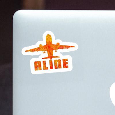 Jumbo-Jet Sticker Aline Laptop Image