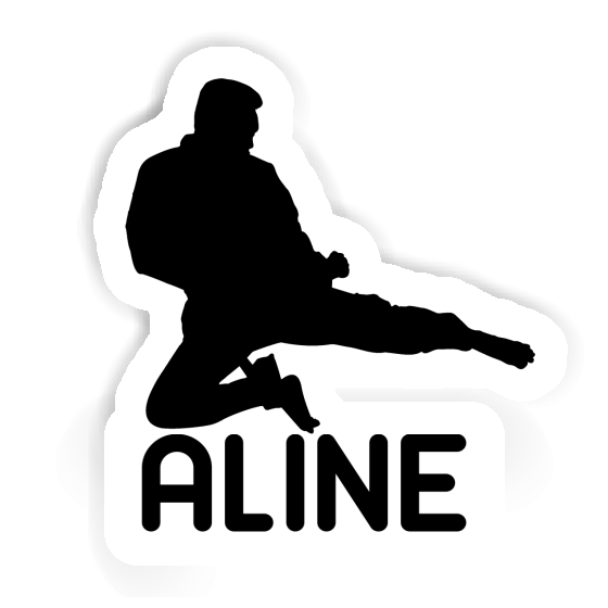 Sticker Karateka Aline Image