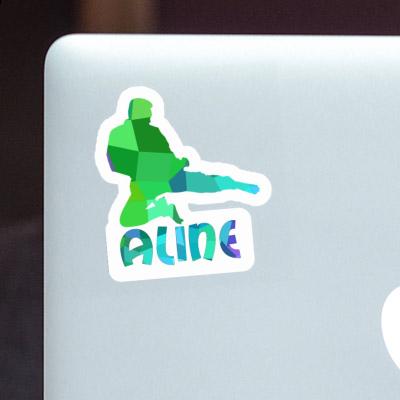 Sticker Karateka Aline Notebook Image