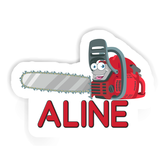 Aline Sticker Chainsaw Image