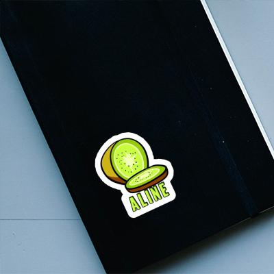 Aufkleber Aline Kiwi Notebook Image