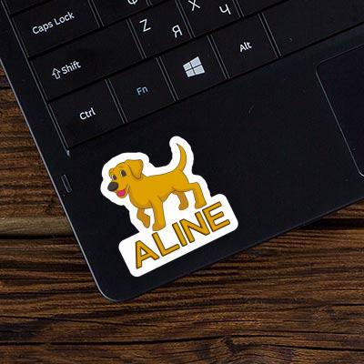 Dog Sticker Aline Notebook Image