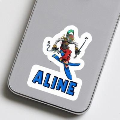 Skieur Autocollant Aline Gift package Image