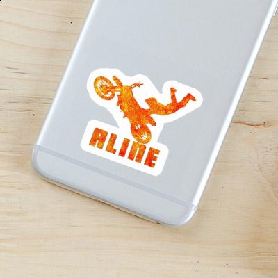 Motocross Rider Sticker Aline Gift package Image