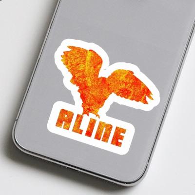 Sticker Aline Owl Laptop Image