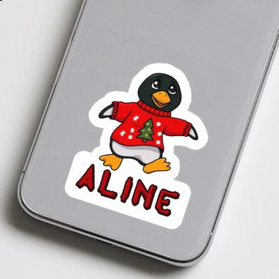 Aline Sticker Christmas Penguin Image