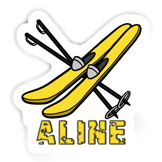 Sticker Aline Ski Gift package Image