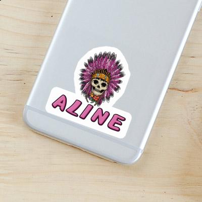 Sticker Aline Lady Totenkopf Laptop Image