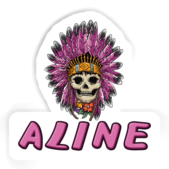 Sticker Aline Lady Totenkopf Image