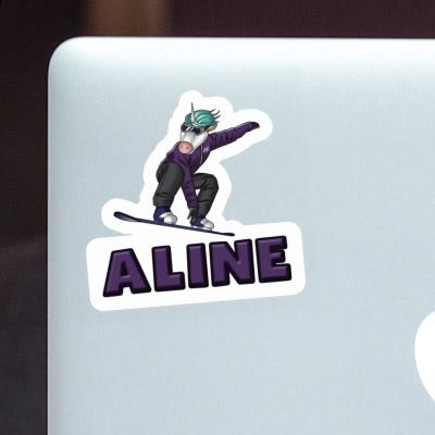 Autocollant Aline Snowboardeuse Gift package Image