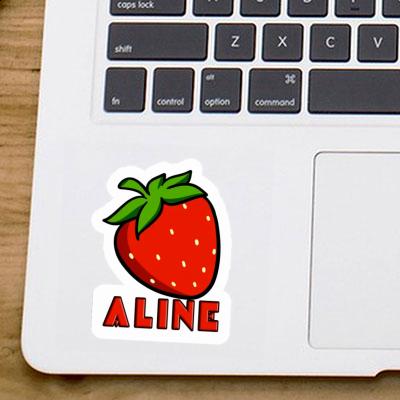 Aline Sticker Strawberry Laptop Image