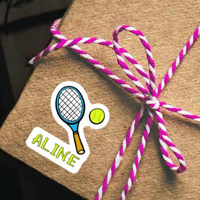 Sticker Aline Tennis Racket Gift package Image