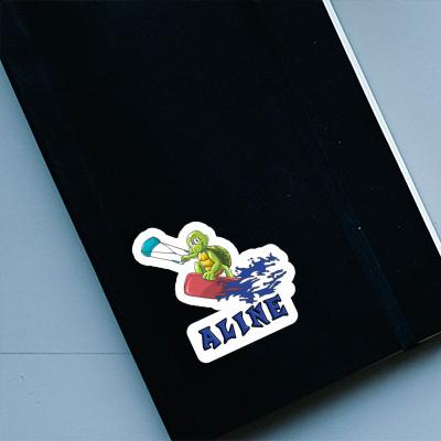 Kitesurfer Sticker Aline Laptop Image