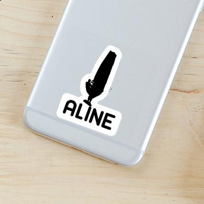 Aline Sticker Windsurfer Notebook Image