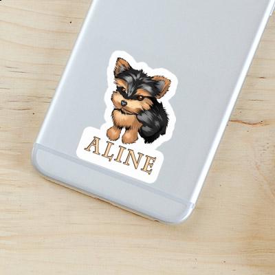 Sticker Aline Yorkie Gift package Image