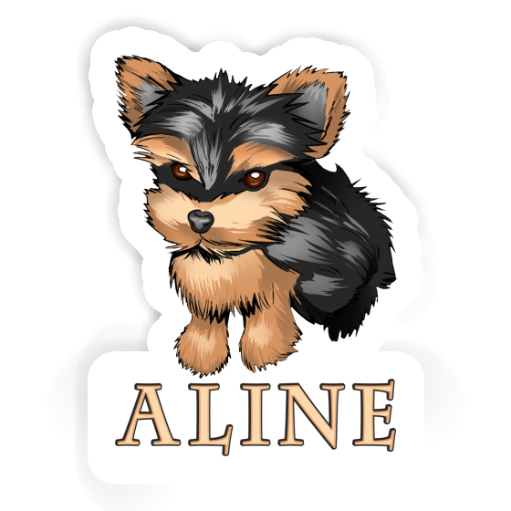 Sticker Aline Yorkie Gift package Image