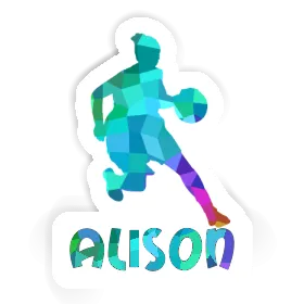 Sticker Alison Basketball Player Image