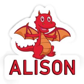 Aufkleber Baby-Drache Alison Image