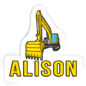 Sticker Excavator Alison Image