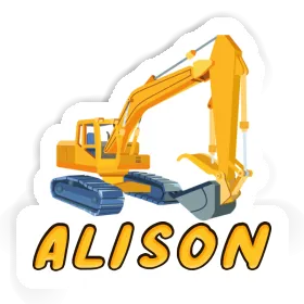 Alison Sticker Excavator Image