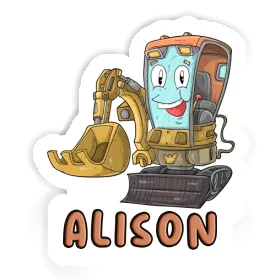 Sticker Excavator Alison Image