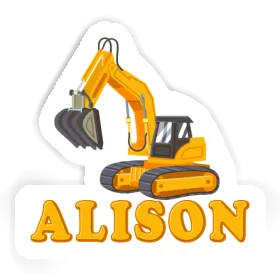 Sticker Excavator Alison Image