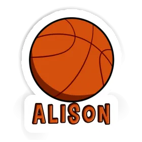 Sticker Alison Basketball Ball Image